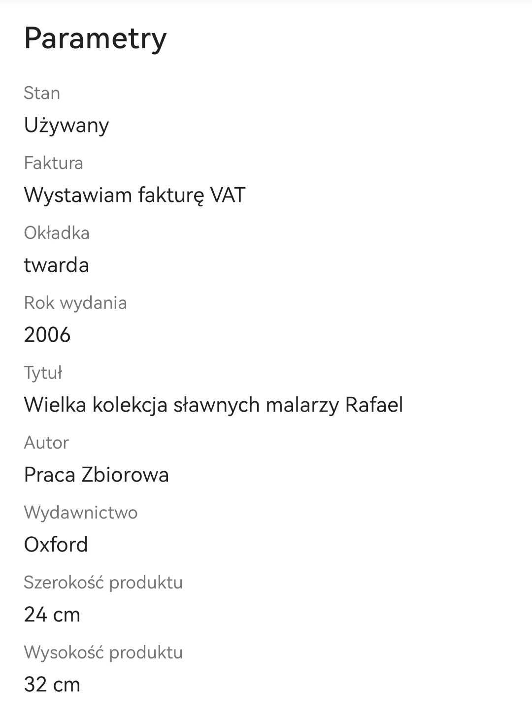 Rafael wielka kolekcja sławnych malarzy