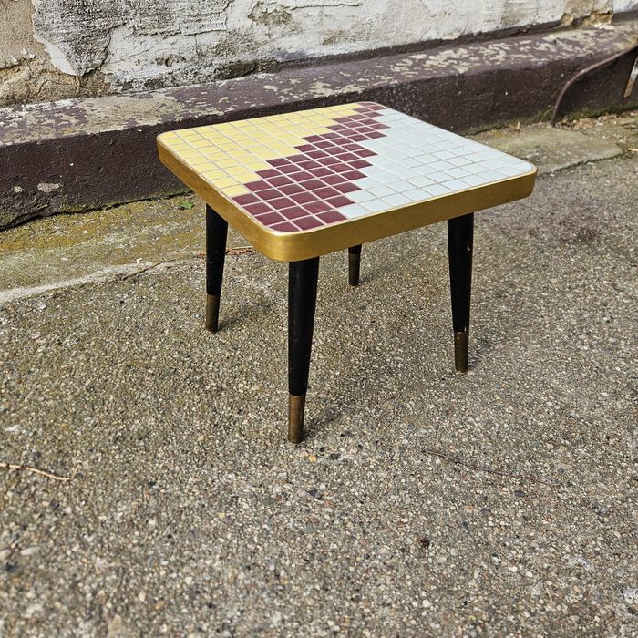 Kwietnik mozaika patyczak vintage lata 50. 60. PRL