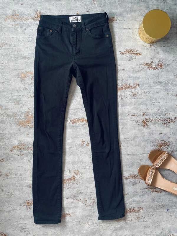 Acne Studios spodnie jeansowe czarne damskie skinny r 26/32