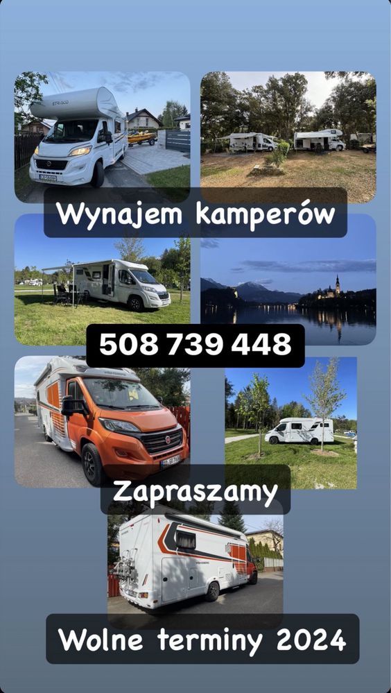 Wynajem Kamper 6 i 4 osobowy