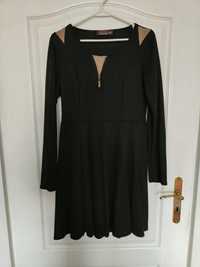 Czarna rozkloszona sukienka L/XL