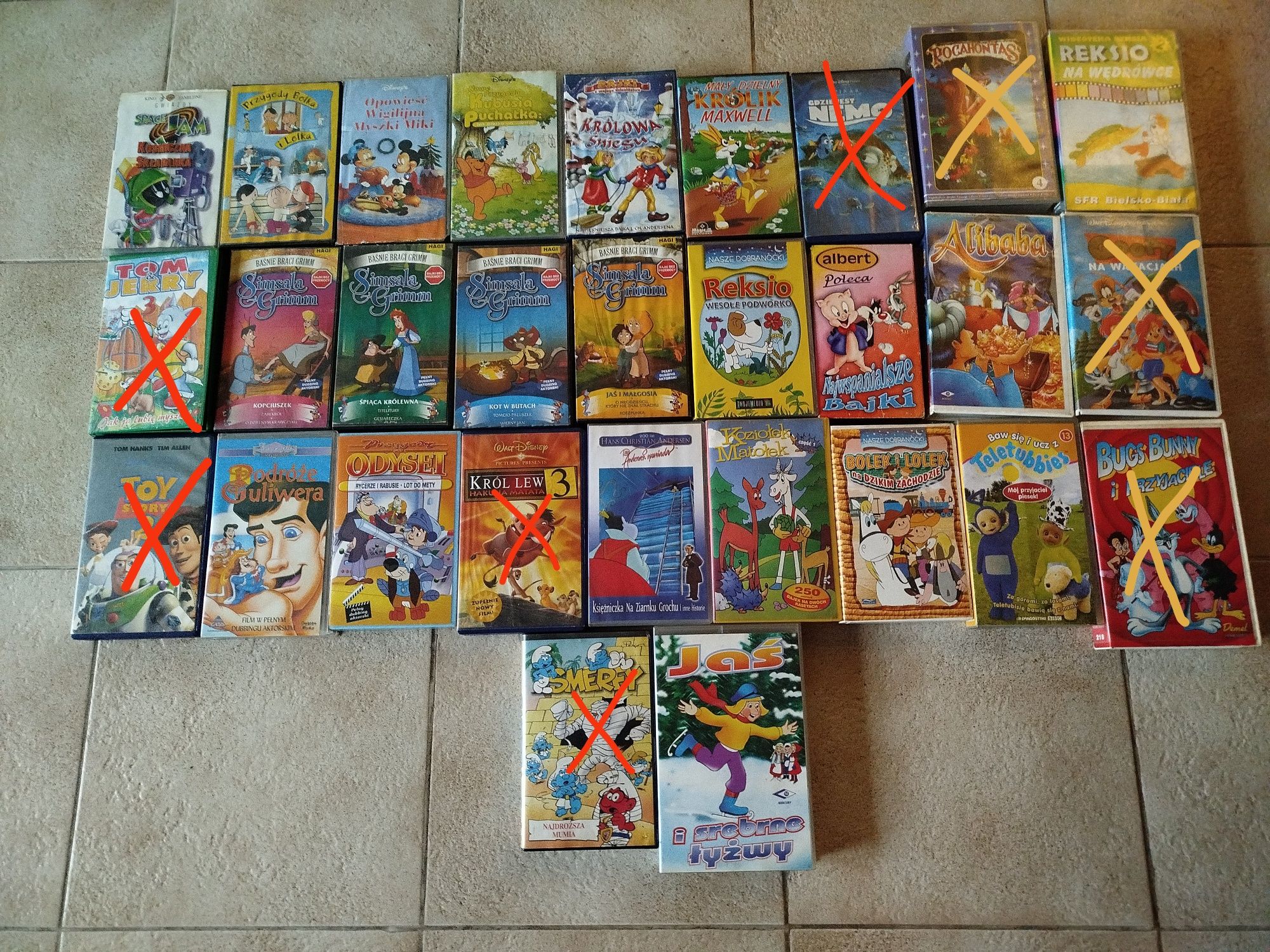 Kasety bajki VHS retro