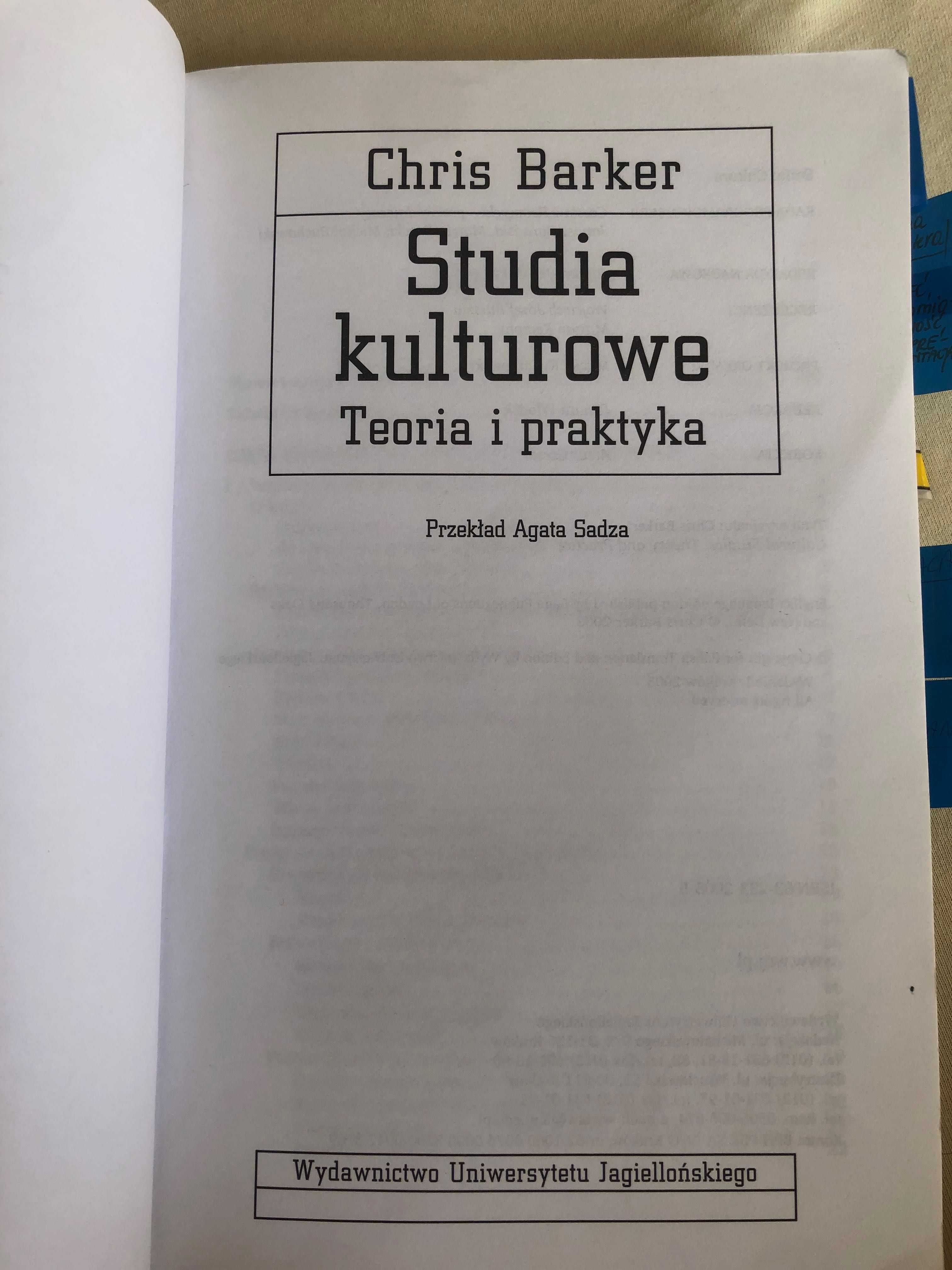 Studia Kulturowe Chris Barker