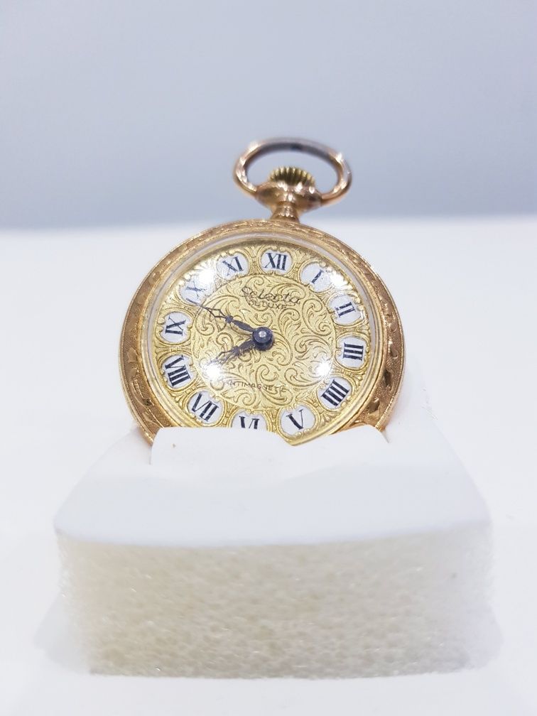 Stary nakręcany zegarek Selecta de Luxe SWISS 1960