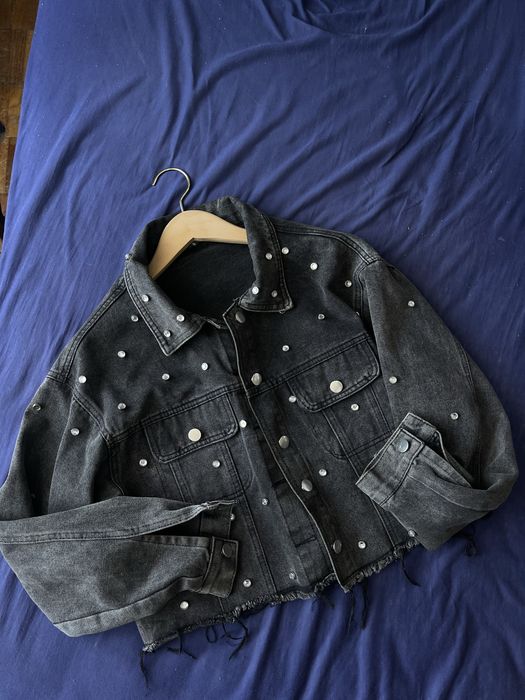 Джинсова куртка Zara сіра