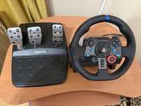 Продам комплект. Игровой руль и педали Logitech