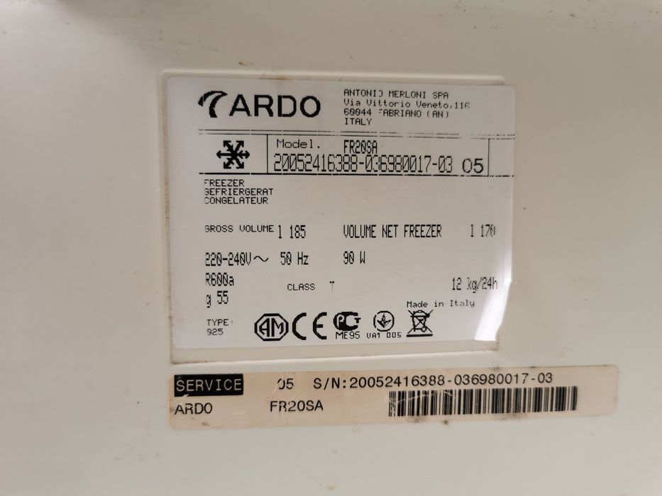 Zamrażarka ARDO FR20SA