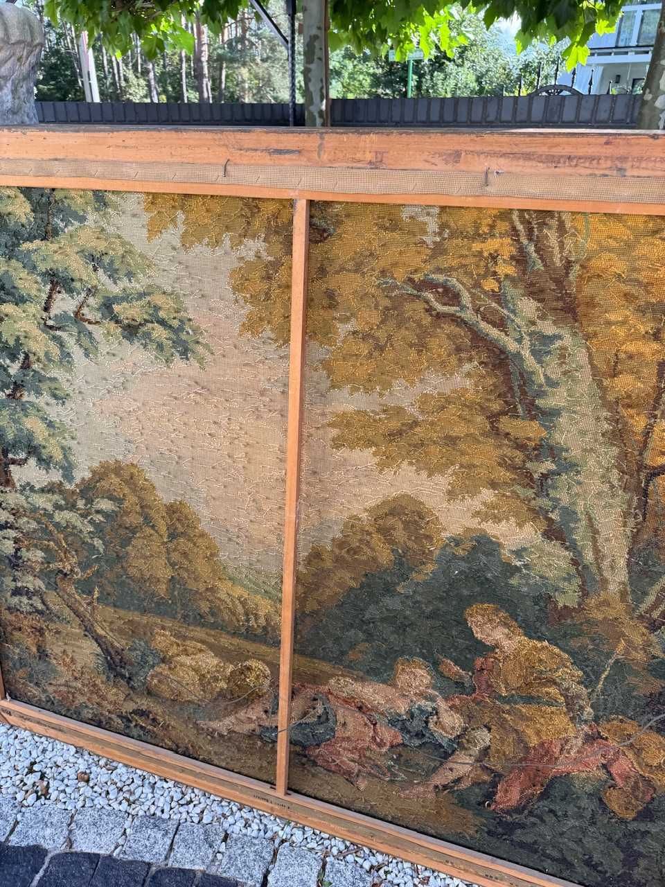 Francuski ręcznie tkany gobelin 172x142 cm