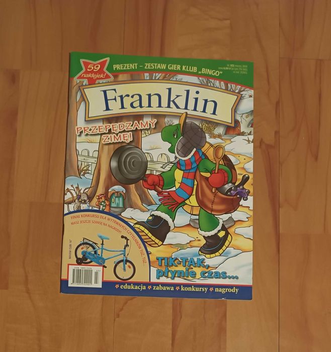 Franklin przepędzamy zimę ! - czasopismo + 50 naklejek + gra planszowa