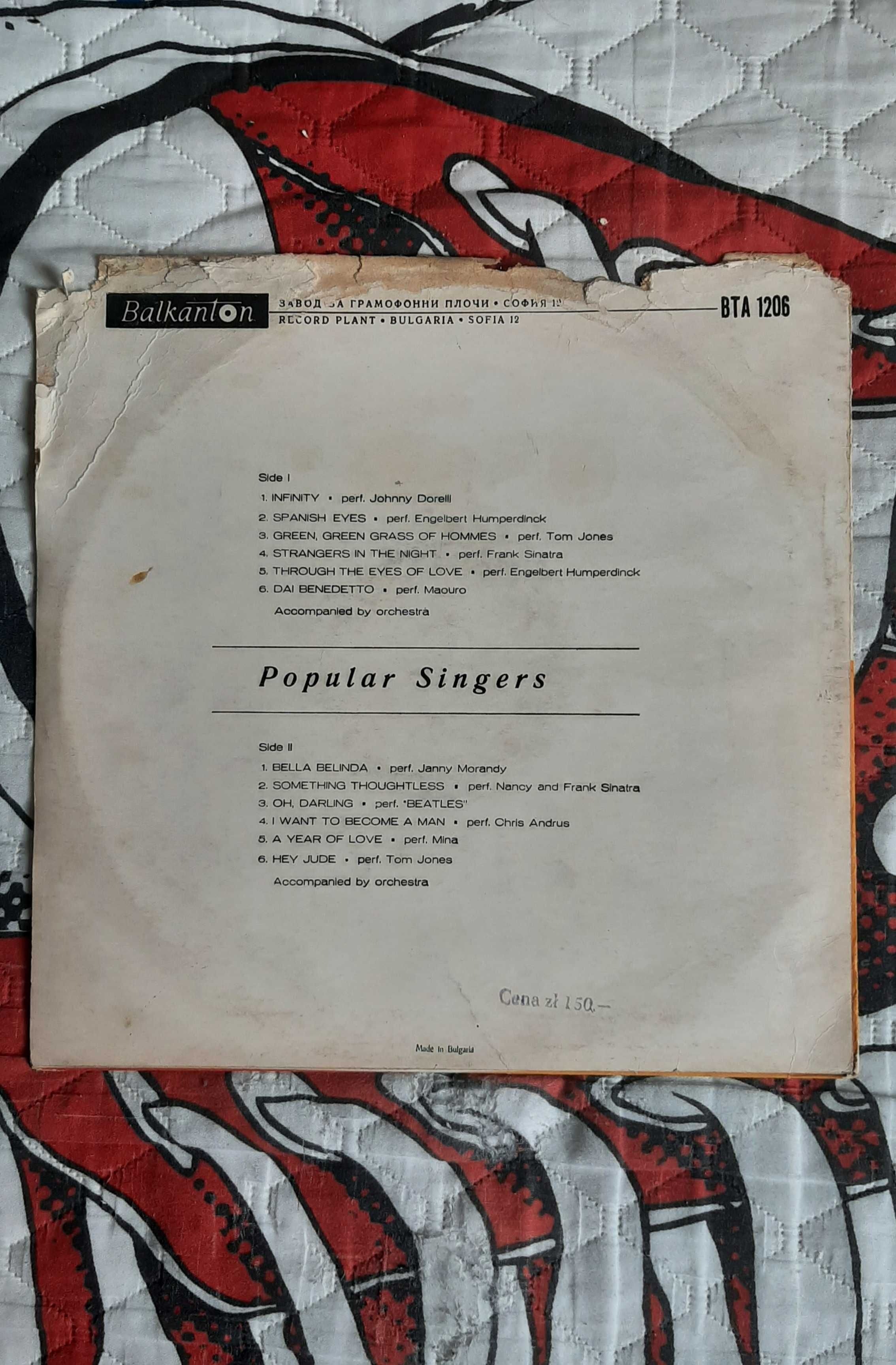 Popular Singers winyl