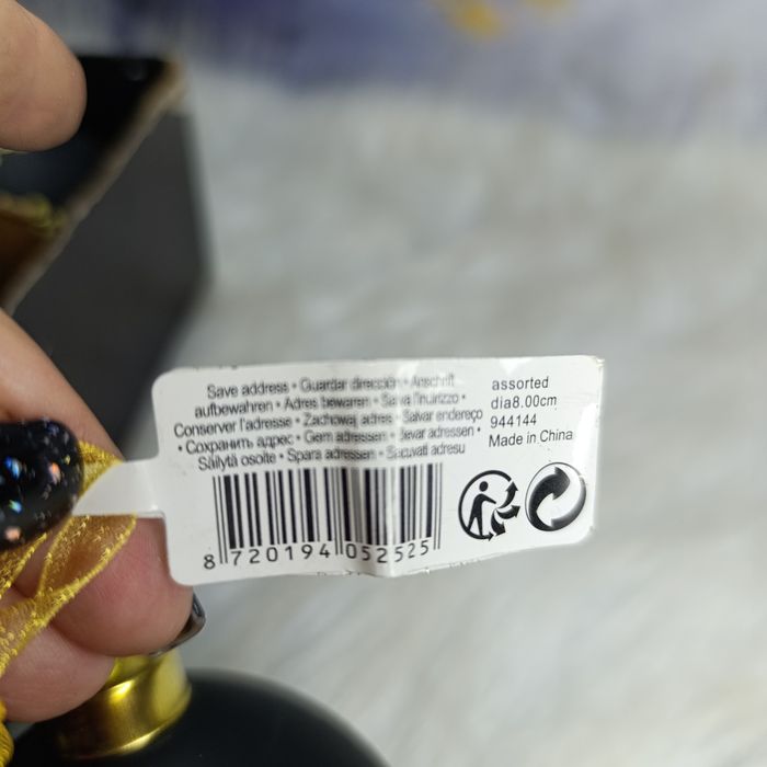 12 шт Новорічний декор прикраса чорний шар скляний іграшка куля скло