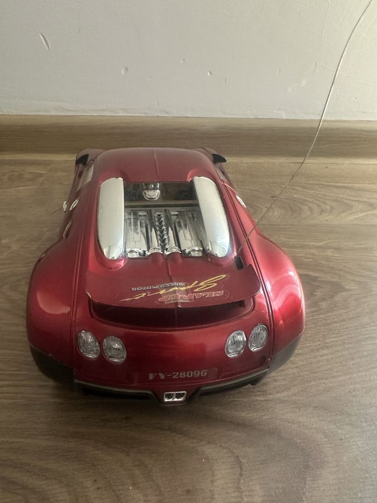 Auto zdalnie sterowane Bugatti Veyron z pilotem na baterie