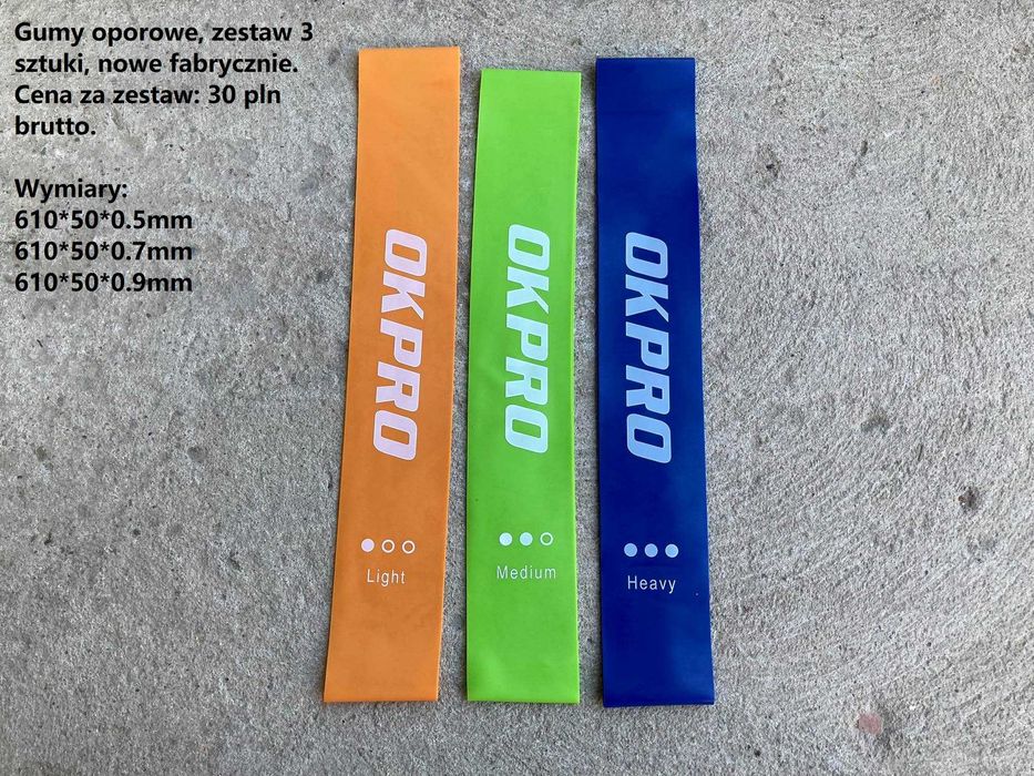 Taśmy tubingi gumy oporowe expandery gym93hurtowniarybnik