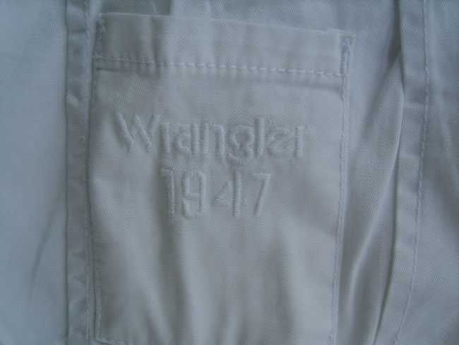 Spodnie męskie , Wrangler Trail białe bojówki W28 L32 ; pas 74 cm