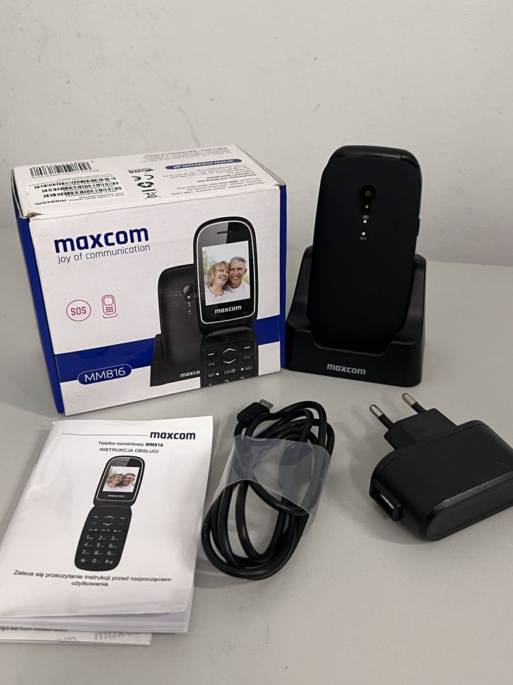 Telefon dla seniora klapka Maxcom MM816