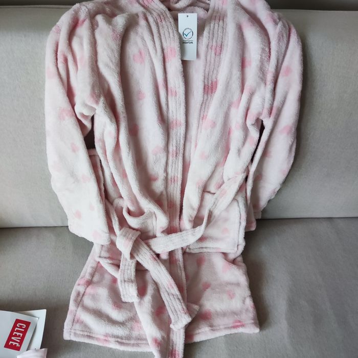 Szlafrok damski  pudrowy róż