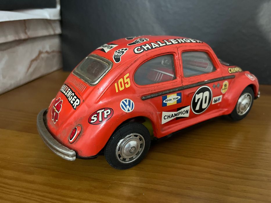 Volkswagen Carocha 1/18 em metal década de 1970
