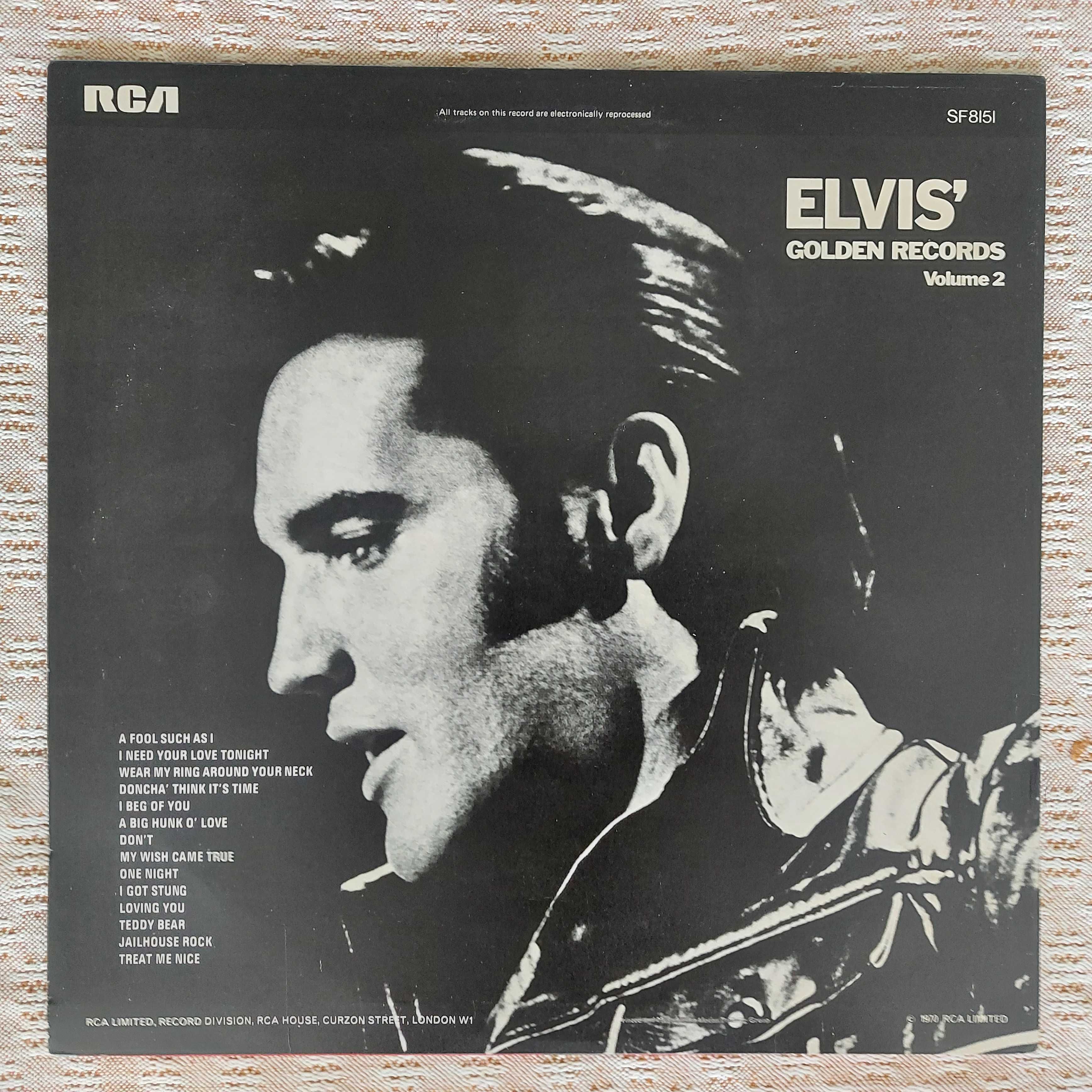 Elvis Presley ‎Elvis Golden Records Vol. 2  1975 UK (NM/EX+)