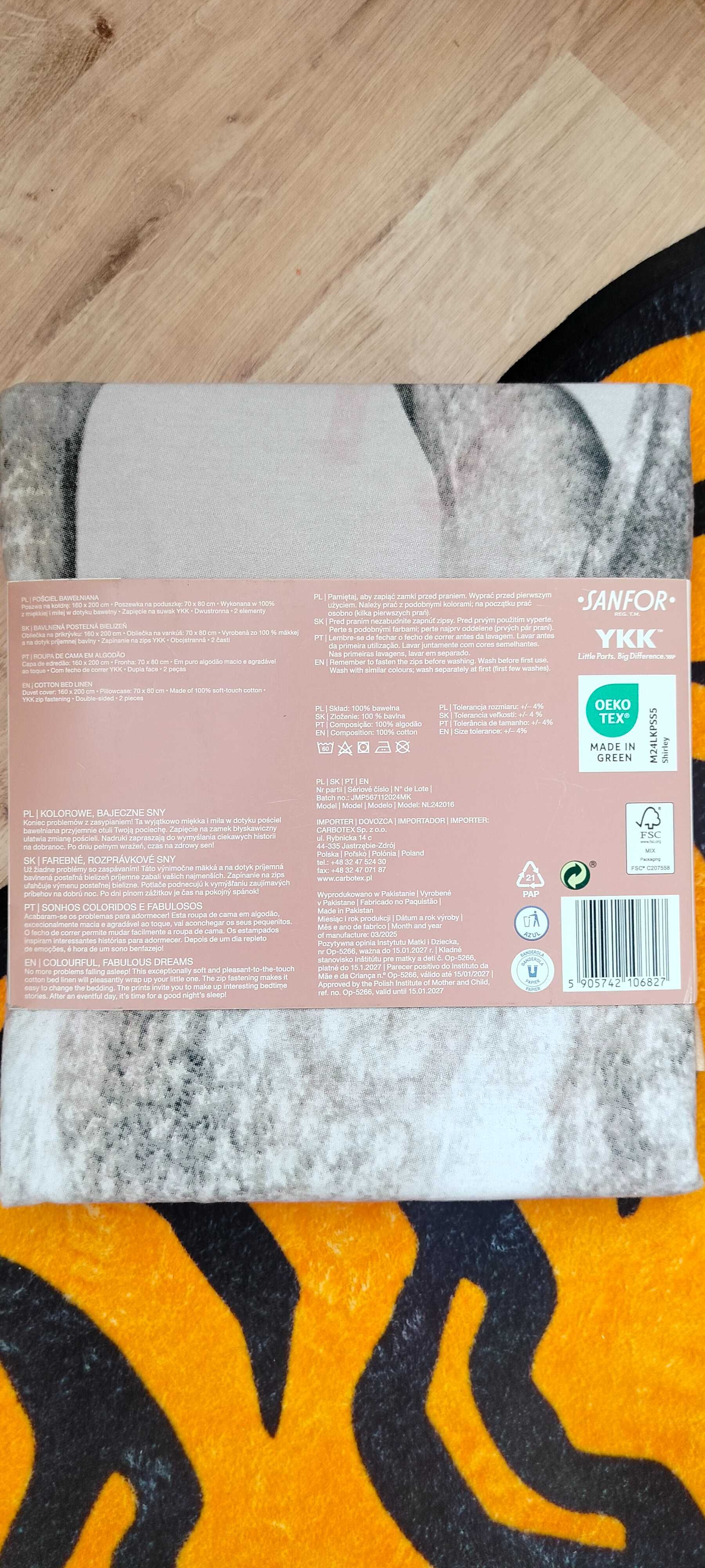 Zestaw pościeli pościel konie podkowy lniana bawełna 160x200 poszewka