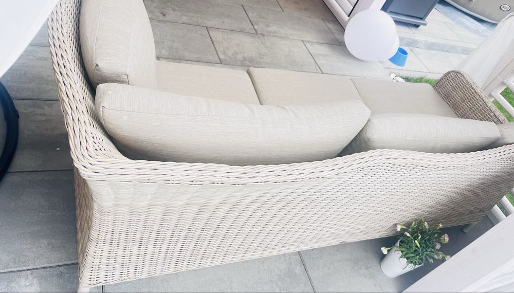 Sofa bażowe technorattan