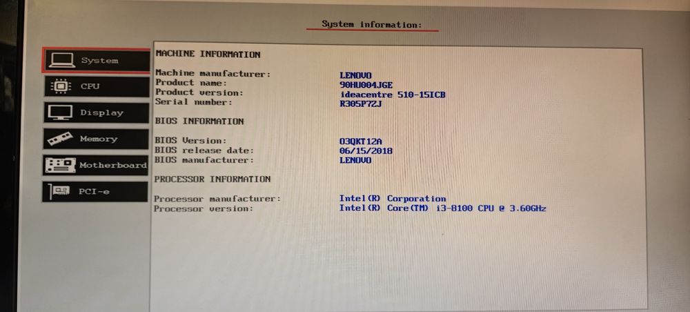 Комп'ютер Lenovo Ideacentr 510/i3-8100/Ram 4Gb/HDD No/Video 1Gb