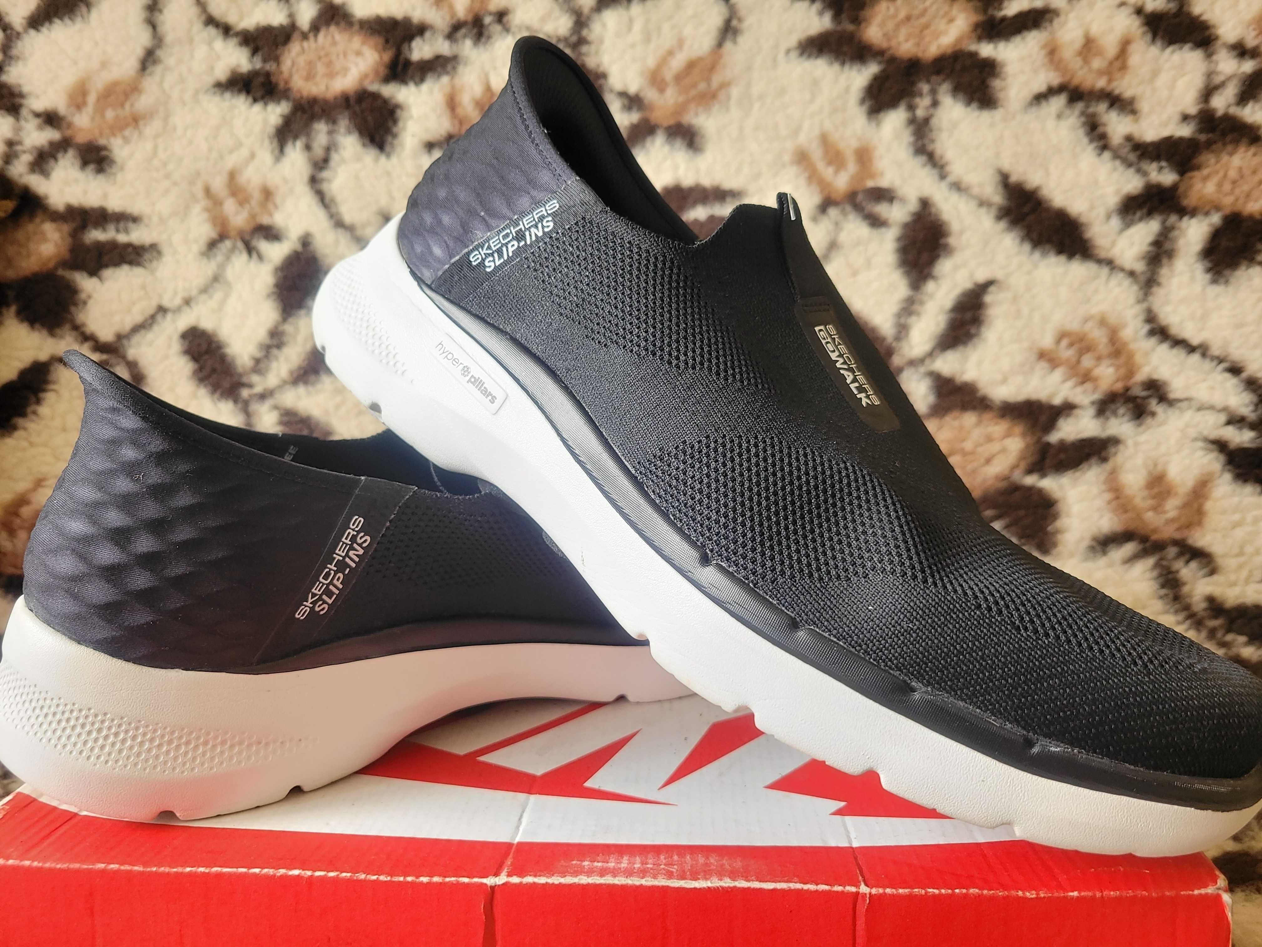 Super sportowe lekkie buty wsuwane Skechers Slip Go Walk 6 EasyOn r.48