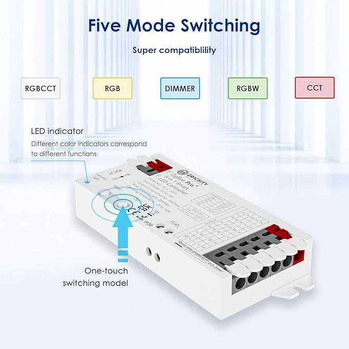 Kontroler Taśm i Pasków LED 5 w 1 Zigbee 12V-24V DC HUE TUYA Conbee HA