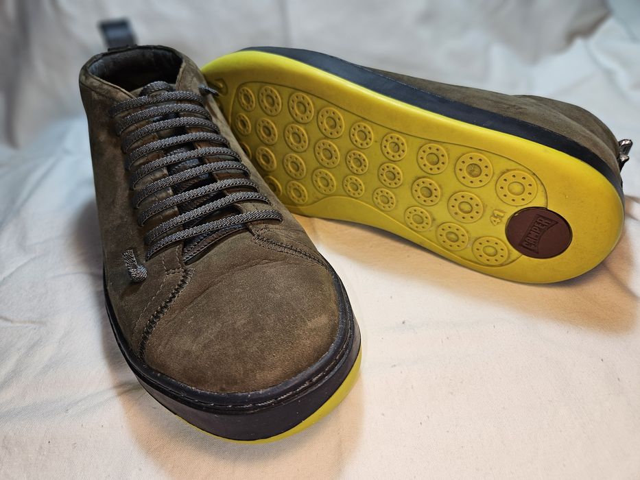 Sapatos / Botins Camper  Castanhos/Verdes Musgo - Tamanho 4