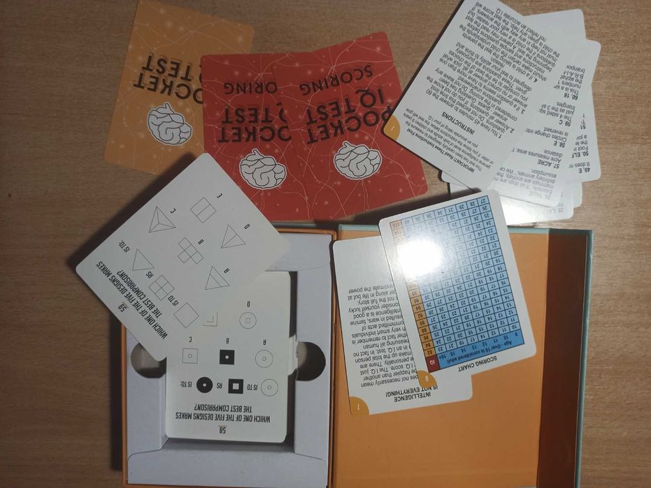 Настільна гра. Тест на IQ.IQ test quiz card game family fun