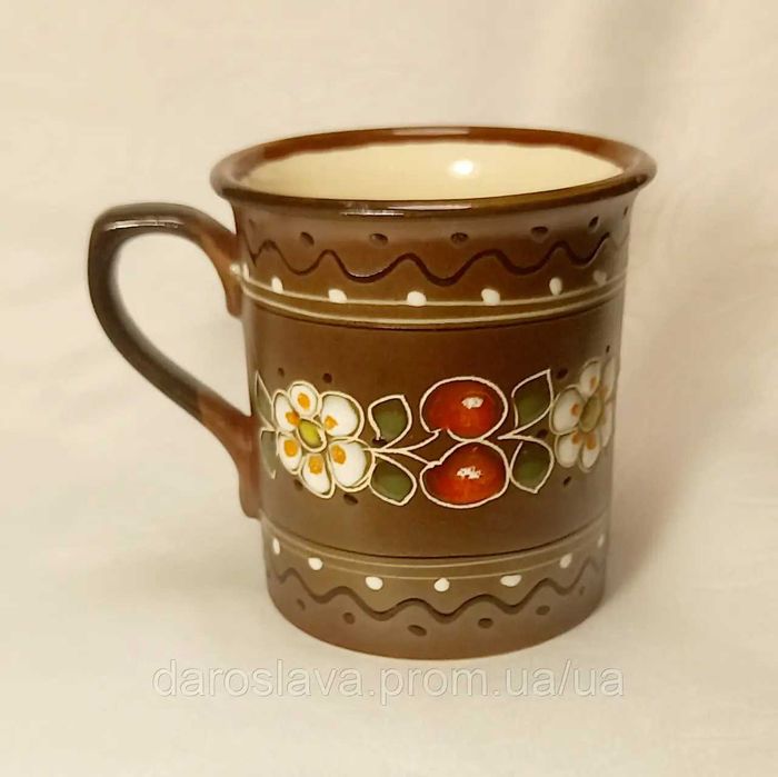 Чашки ручної роботи, пологогівська кераміка НОВІ!