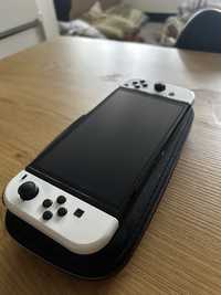 Nintendo Switch v2 OLED biale plus gry