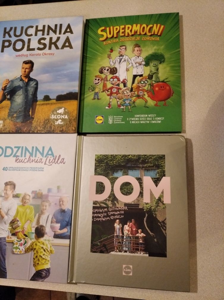 Lidl książka 10 sztuk, książki z Lidla, książki kucharskie