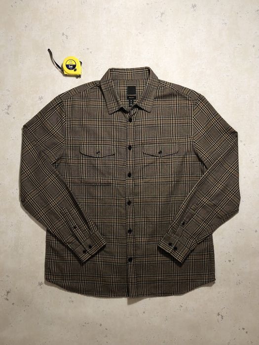 Сорочка H&M Regular Fit Overshirt flannel casual cargo outdoor vintage