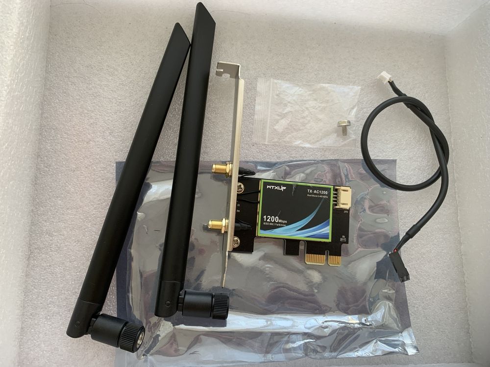 Мережева карта для ПК WiFi 5  адаптер + Bluetooth 4.0 PCIе