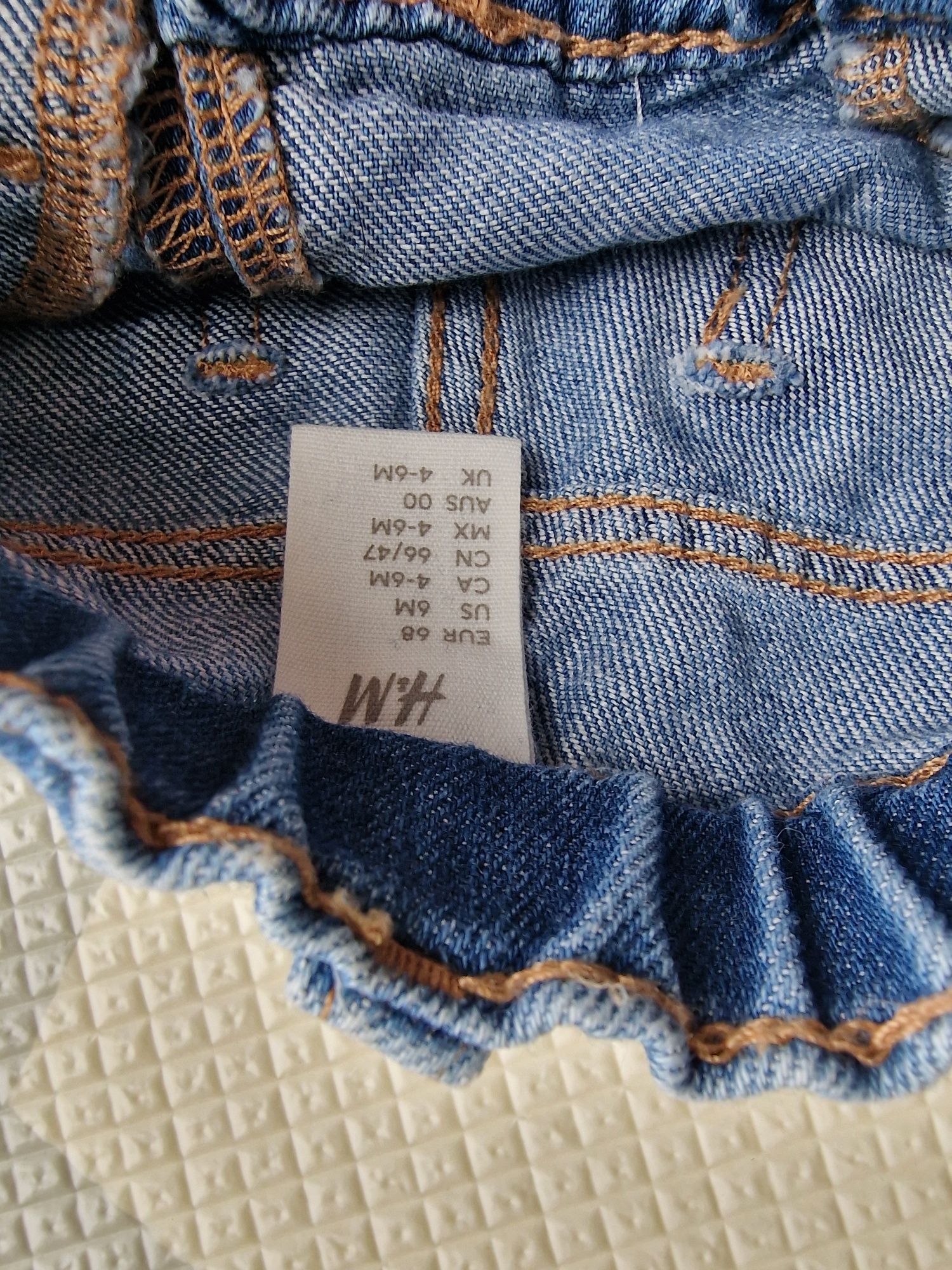 Dżinsy rozm. 68 z H&M