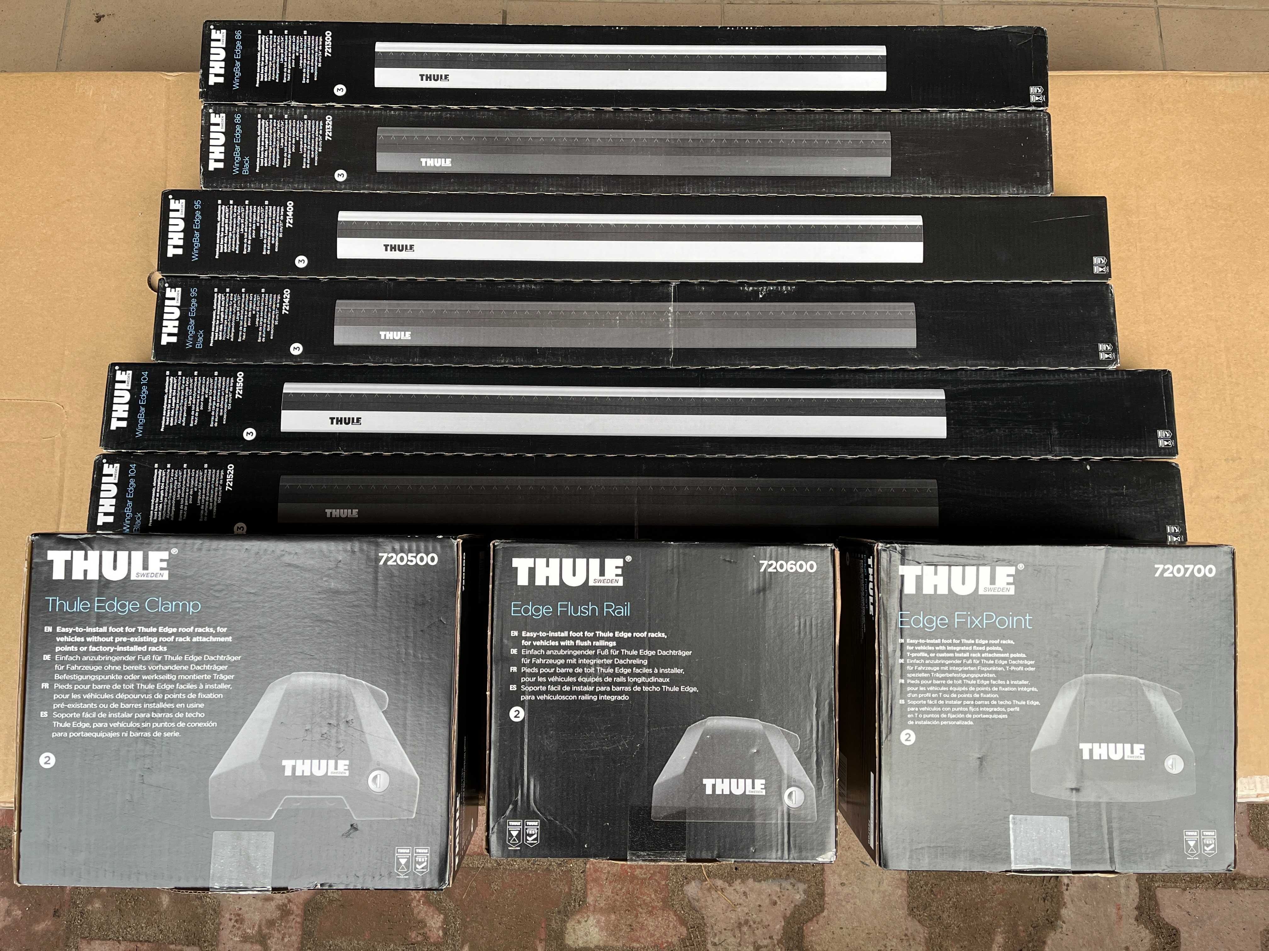 Thule Edge Clamp 7205 + WingBar Edge багажник на гладкий дах комплект