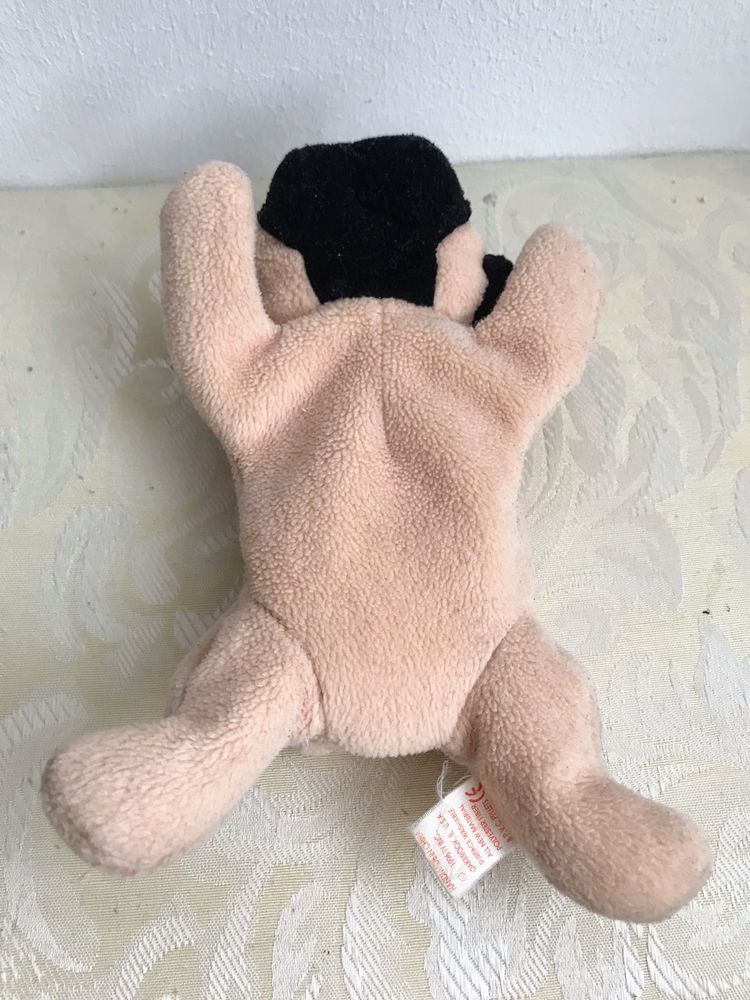 Pluszowy piesek mops Pugsly Ty Beanie Baby Plush 1996