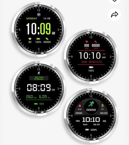 Смарт годинник uspa white round rubber strap smart watch