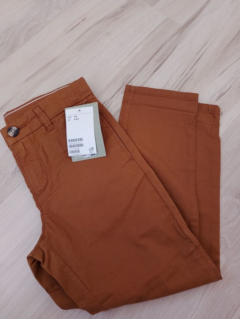 Nowe spodnie wizytowe H&M dla chłopca, rozm 116