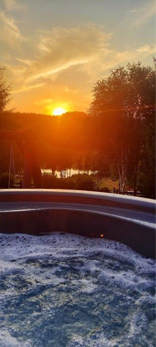 Przystań Zajezierze dom Kaszuby sauna bania z jacuzzi /priv plaża