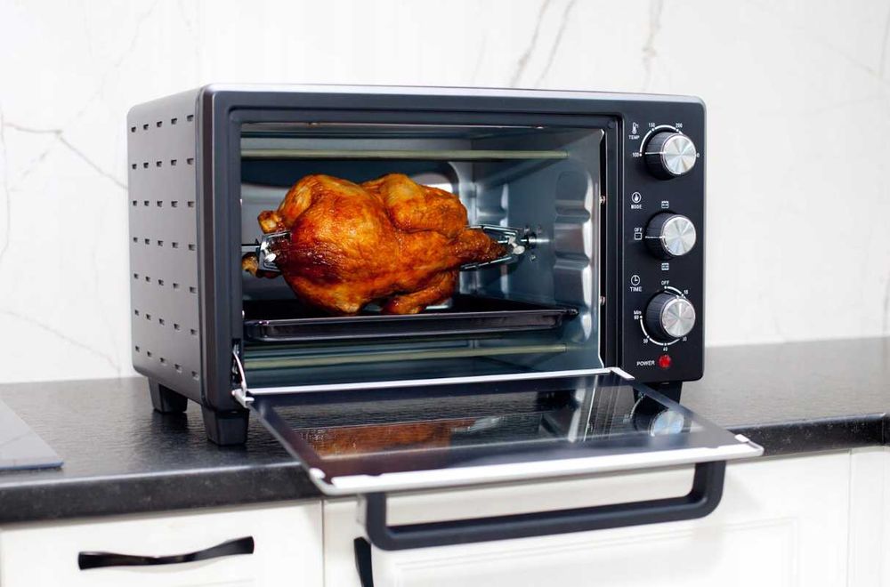 Nowy Mini Piekarnik Elektryczny Rożno Grill Przenośny 25L Berlinger