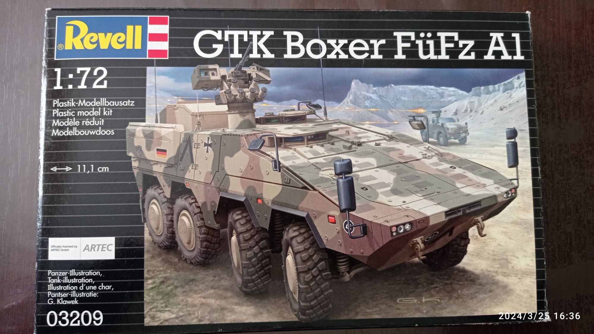 GTK Boxer FuFz A1 1:72 Revell model plastikowy