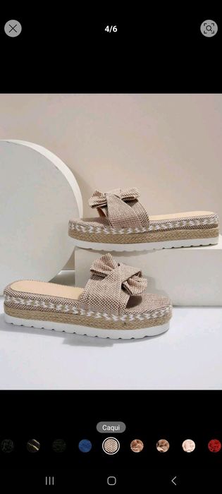 Sandálias Estilo Cunha Salto Grosso tamanho 39