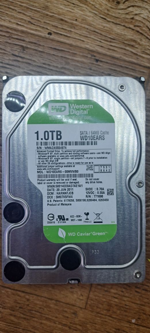 HDD 1Tb WD Sata 3.5
