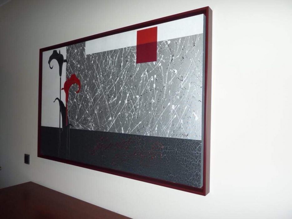 Quadro decorativo com moldura