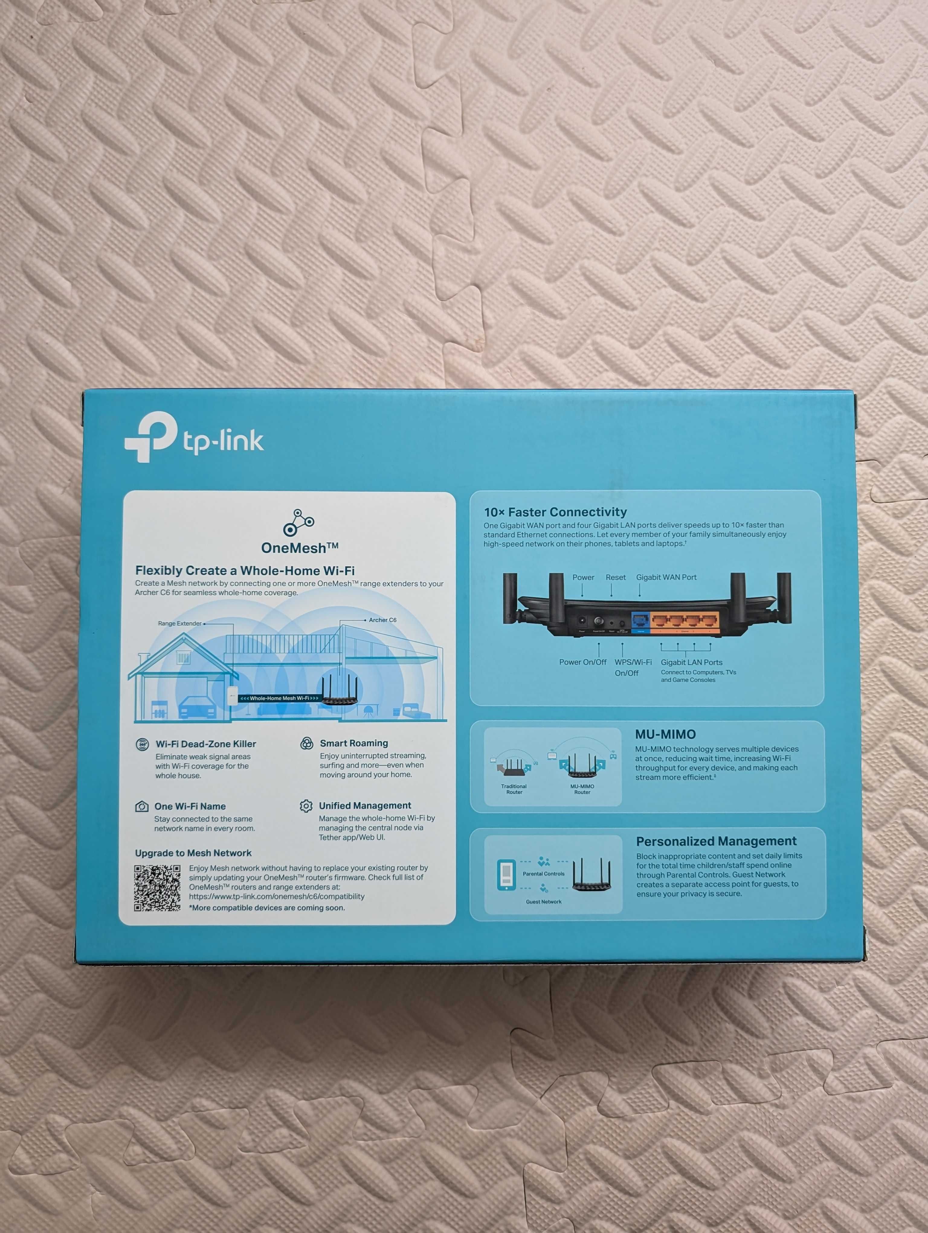 Router TP-Link Archer C6 AC1200 Dual-Band WiFi 5 Gigabit