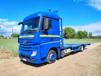 Mercedes Actros 1833 laweta pomoc drogowa najazd platforma Man Scania