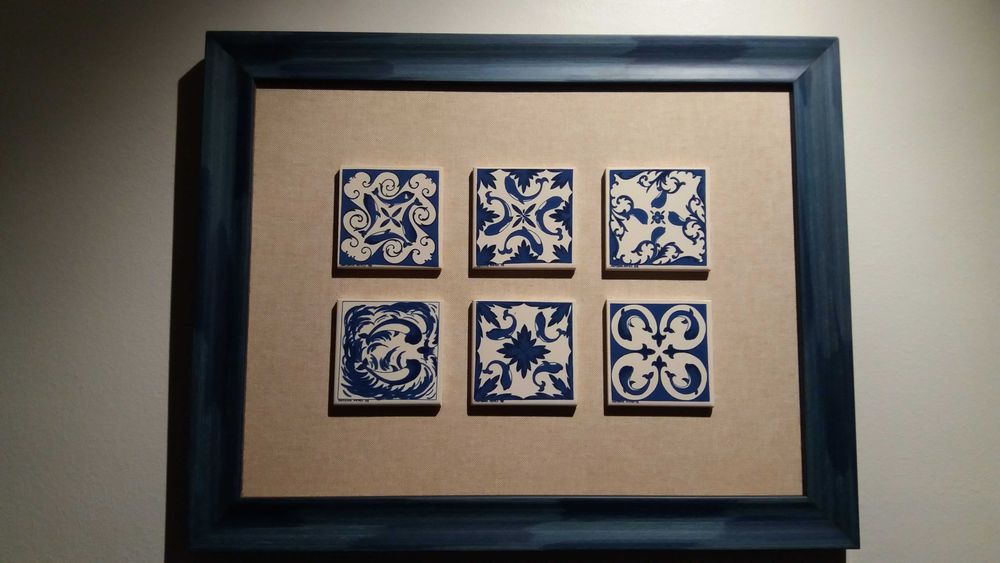 Quadro com azulejos motivos Expo 98.