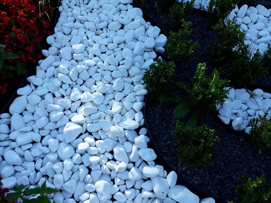 GRECKI Otoczak Thassos biały kamień ozdobny do ogrodu 25KG+dostawa 0zł