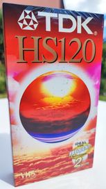 Kaseta video VHS TDK HS120 Nowa